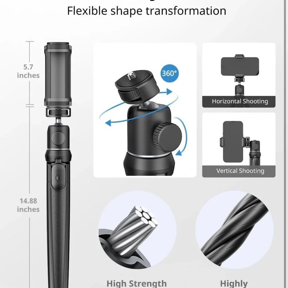 Tripod with remote